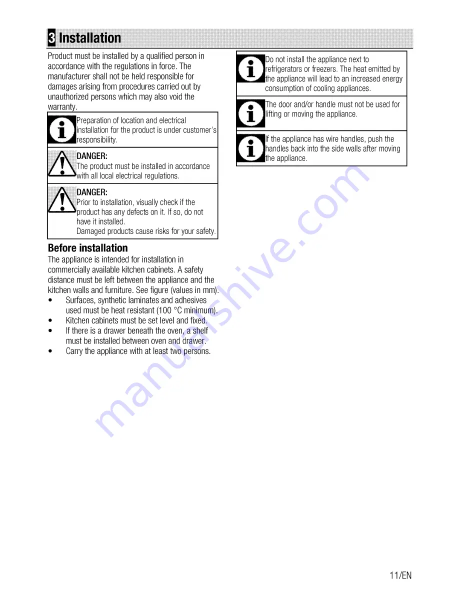 Beko BIR35500XMS User Manual Download Page 11