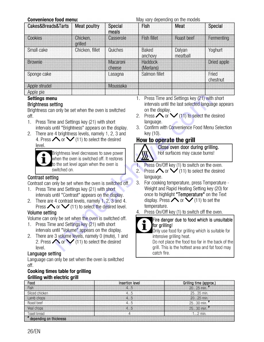 Beko BIR35500XMS User Manual Download Page 26