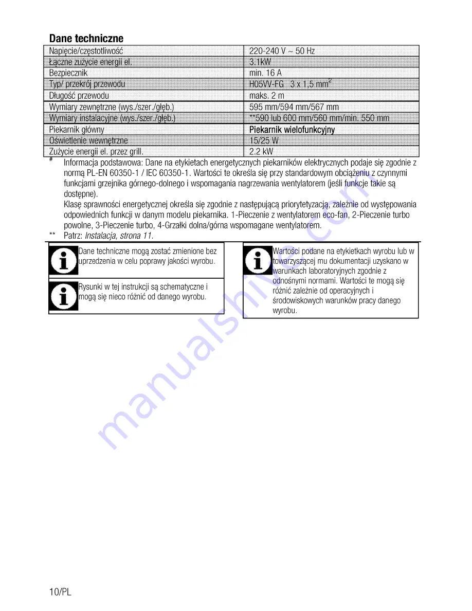 Beko BIR35500XMS User Manual Download Page 70