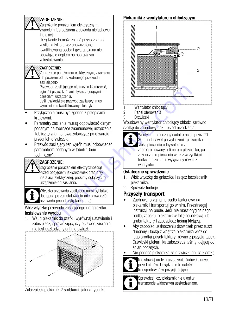 Beko BIR35500XMS User Manual Download Page 73