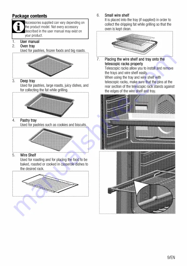 Beko BIS35500XMS User Manual Download Page 9