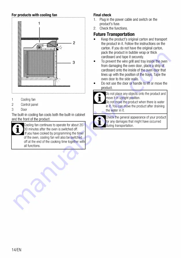 Beko BIS35500XMS User Manual Download Page 14