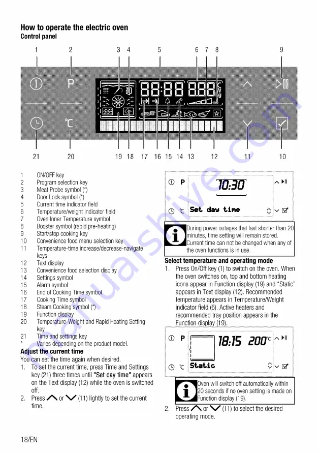 Beko BIS35500XMS User Manual Download Page 18