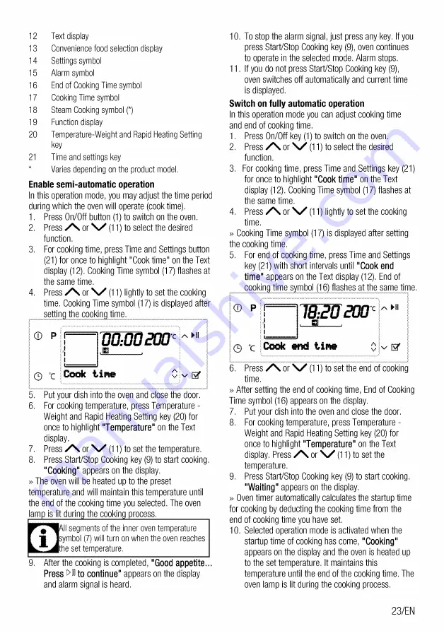 Beko BIS35500XMS User Manual Download Page 23