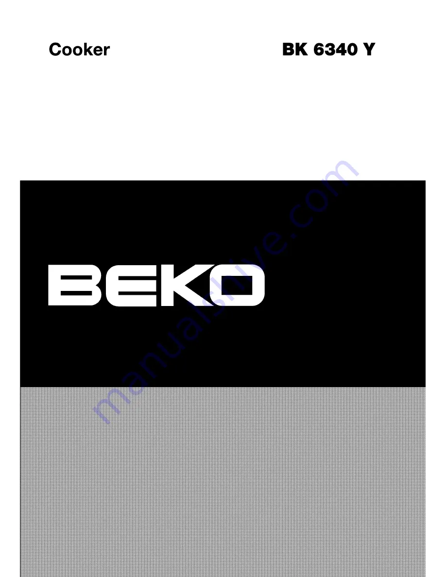 Beko BK 6340 Y Owner'S Manual Download Page 1