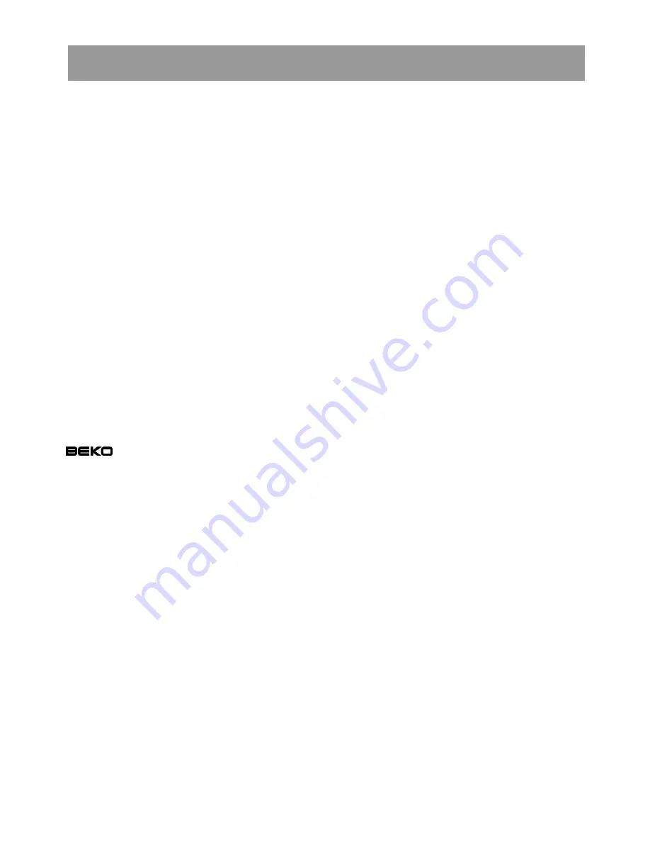 Beko BK 8192 PLUS Instructions For Use Manual Download Page 6