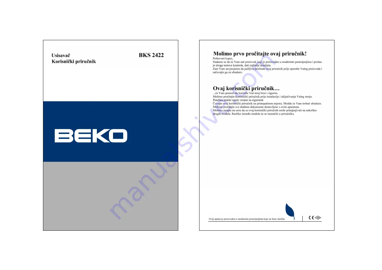 Beko BKS 2422 User Manual Download Page 6