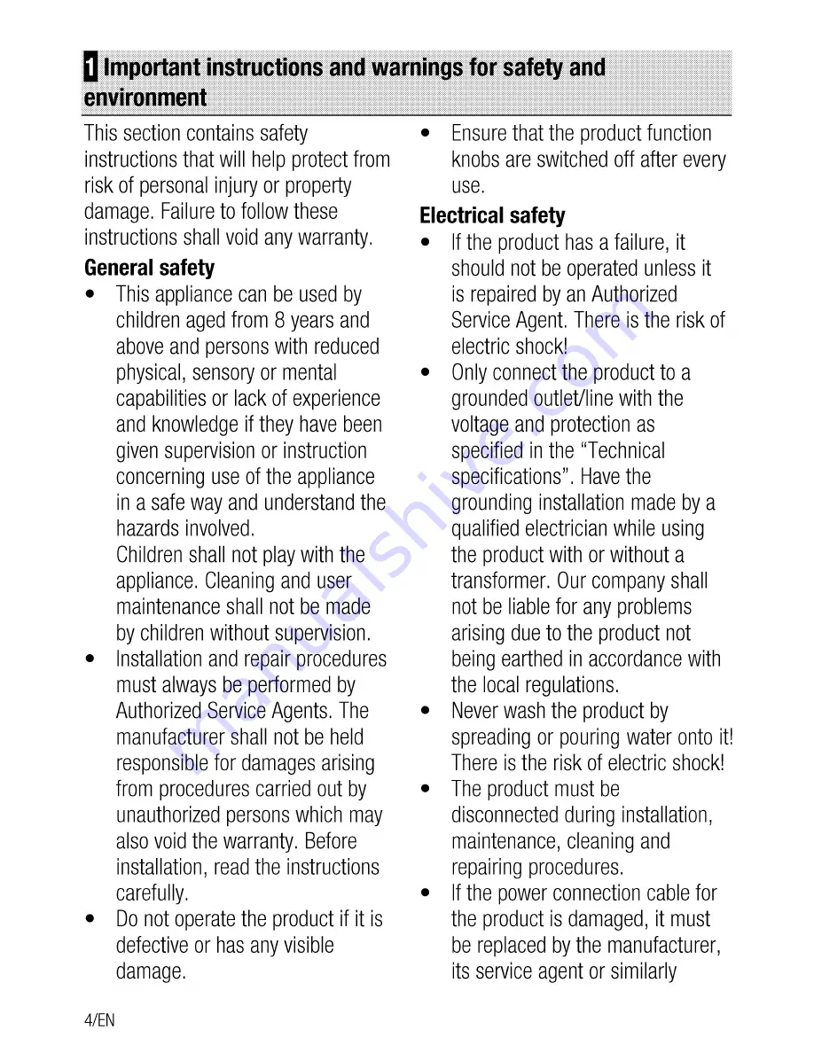 Beko BSM22320X User Manual Download Page 4