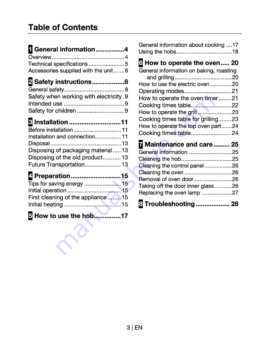 Beko CDF 67100 G User Manual Download Page 3