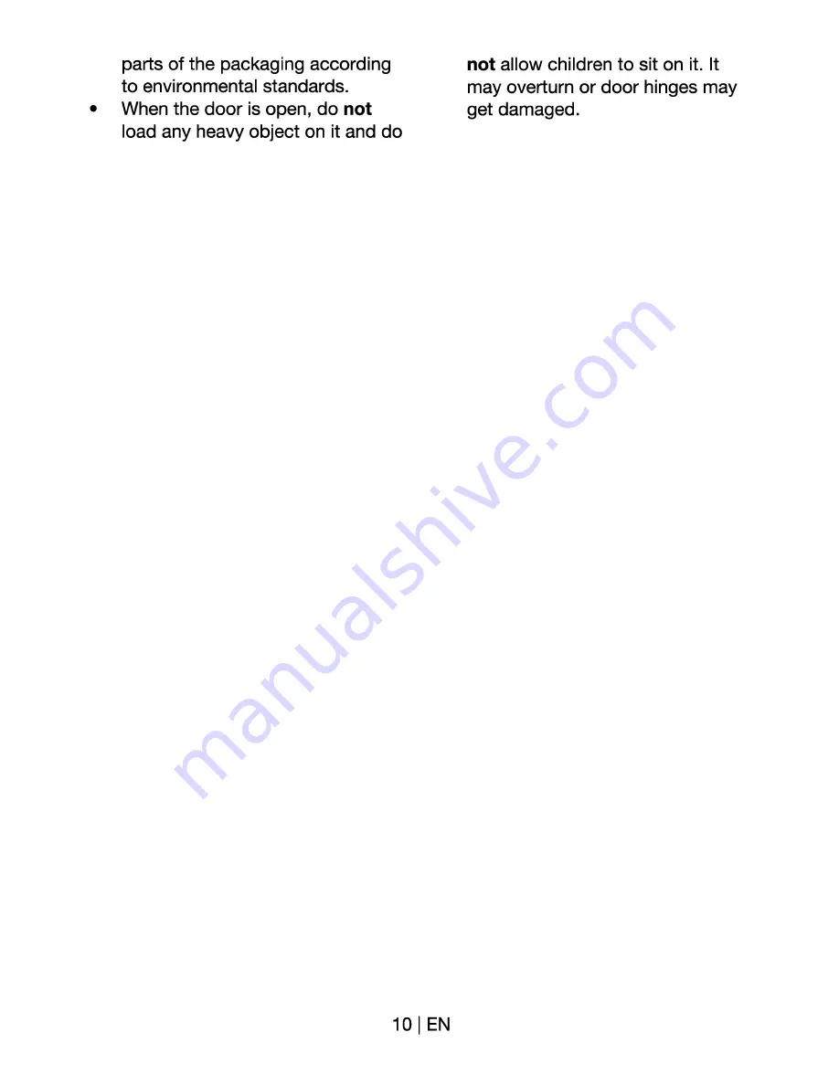 Beko CDF 67100 G User Manual Download Page 10