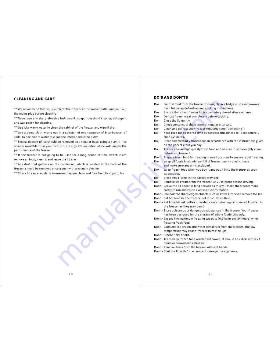 Beko CF-390 Operating Instructions Manual Download Page 7