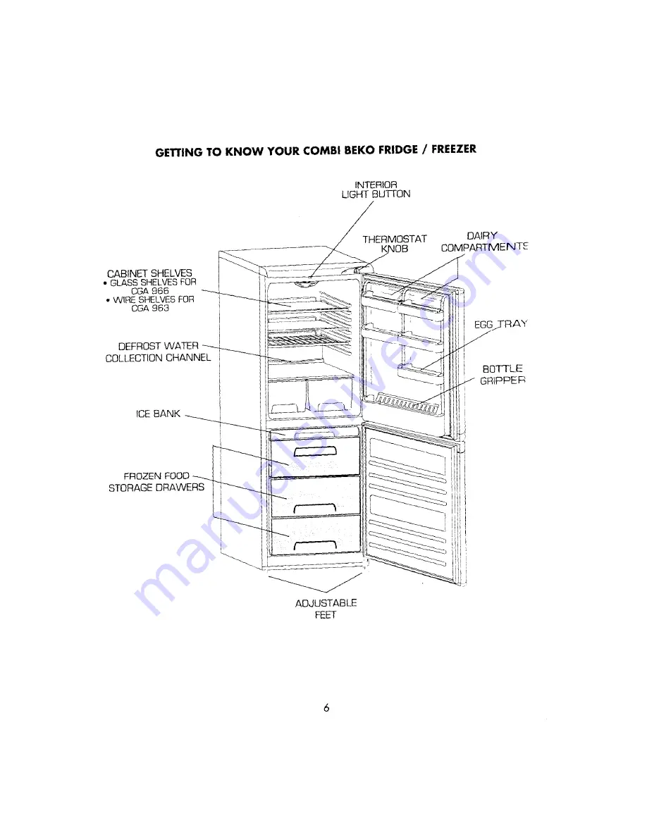 Beko CGA963 Manual Download Page 6