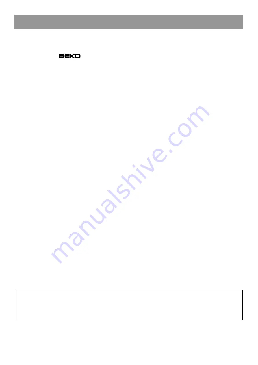 Beko CH233120 Manual Download Page 17