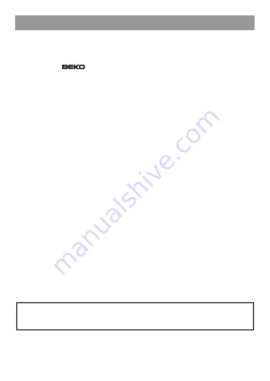 Beko CH233120 Manual Download Page 26