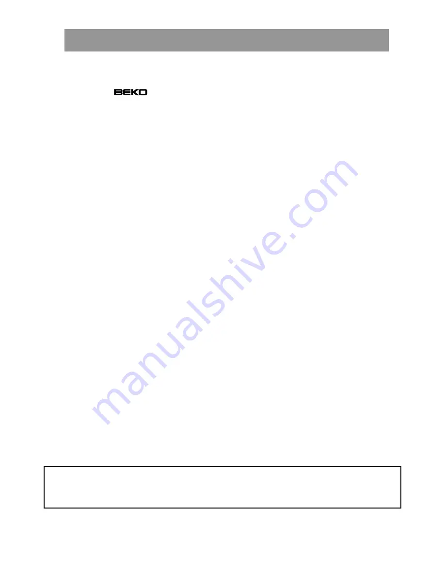 Beko CHA 28001 Instructions For Use Manual Download Page 23