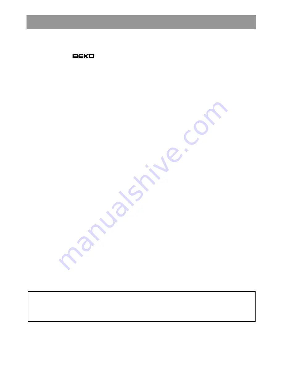 Beko CHA 28020 Manual Download Page 16