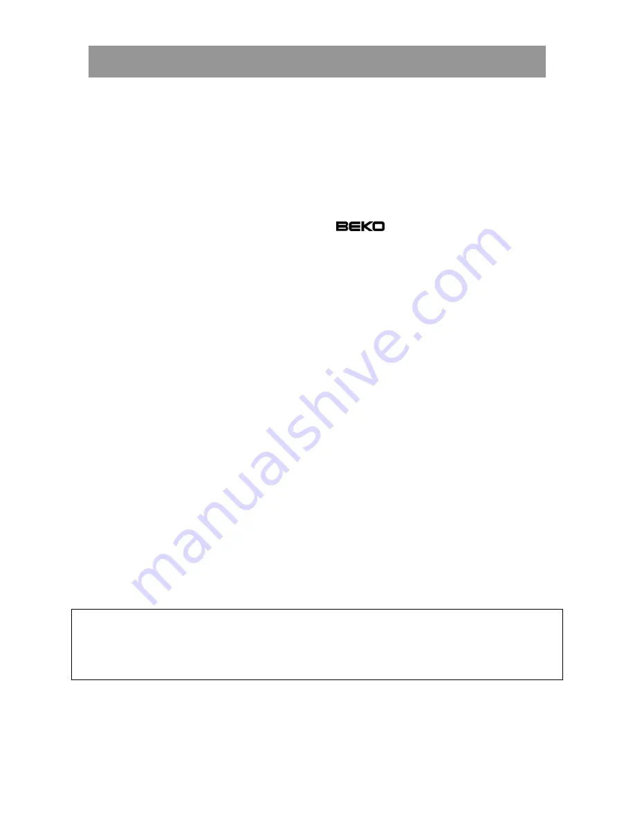 Beko CHA 33100 Instructions For Use Manual Download Page 26