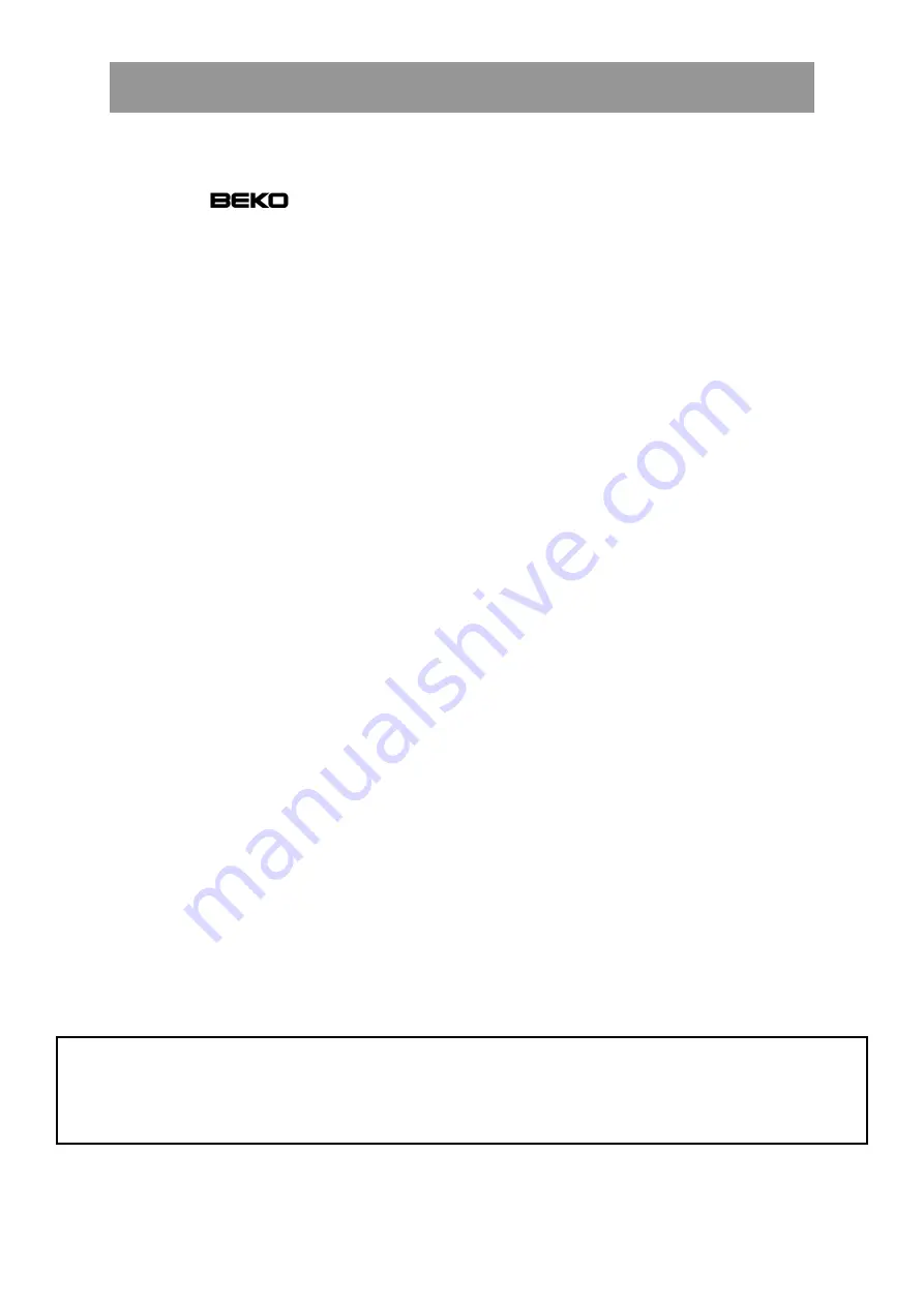 Beko CHA28000 Instructions For Use Manual Download Page 15