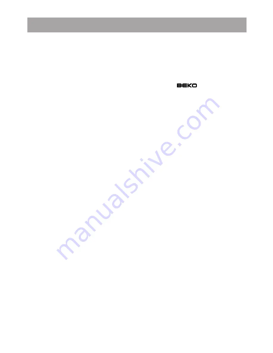 Beko CHE 30000 Instruction Manual Download Page 16