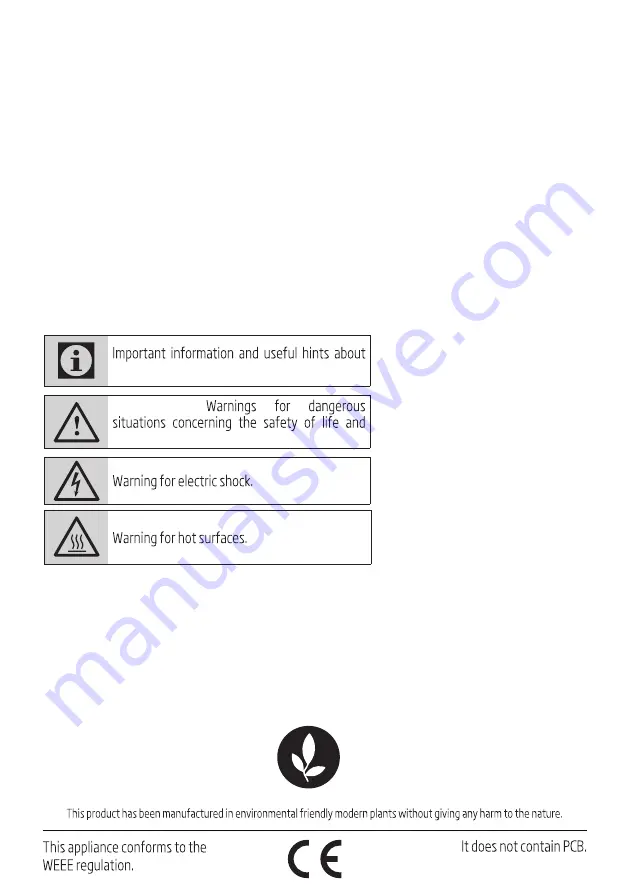 Beko CHP 30100 CF User Manual Download Page 2