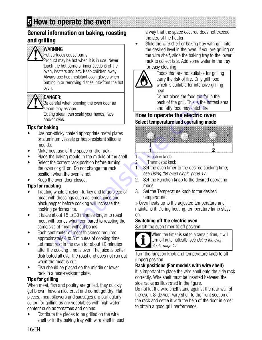 Beko CIF70W User Manual Download Page 16