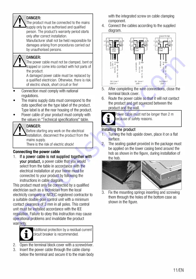 Beko CIHV20B User Manual Download Page 11