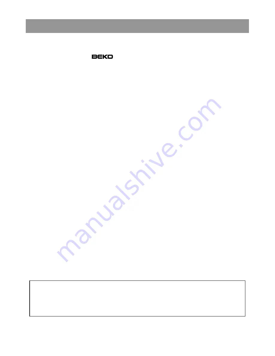 Beko CNA 28200 Instructions For Use Manual Download Page 15