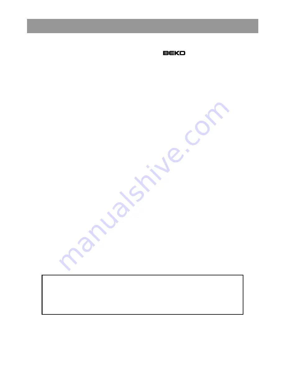 Beko CS 232020 Instructions For Use Manual Download Page 8