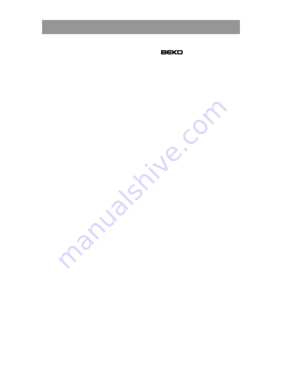 Beko CS 27CA Instructions For Use Manual Download Page 7