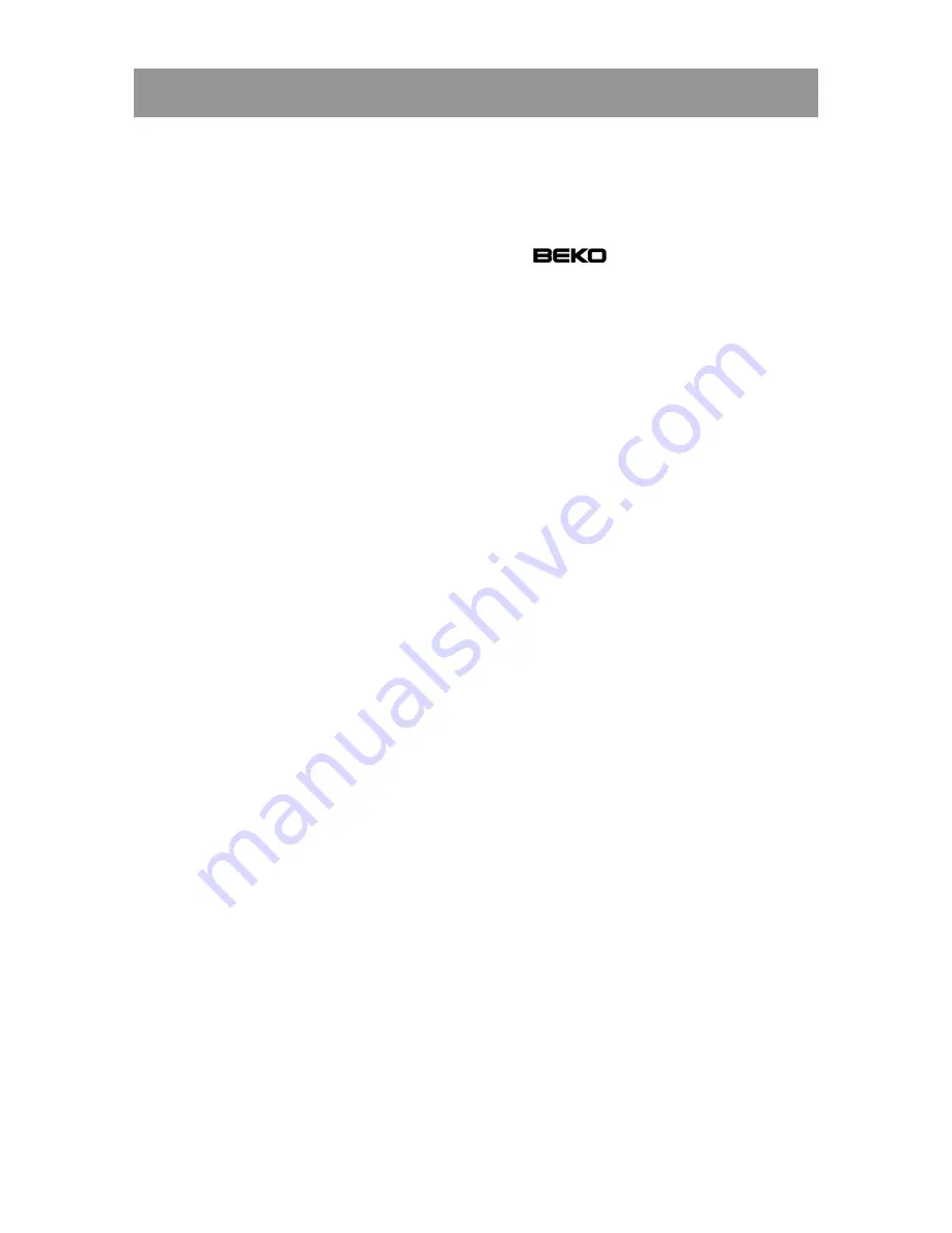 Beko CS 27CA Instructions For Use Manual Download Page 23