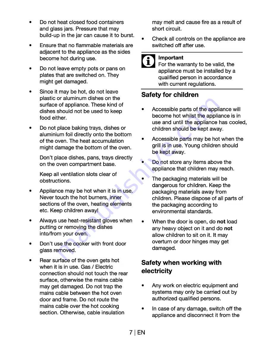 Beko CS 58100 Manual Download Page 8