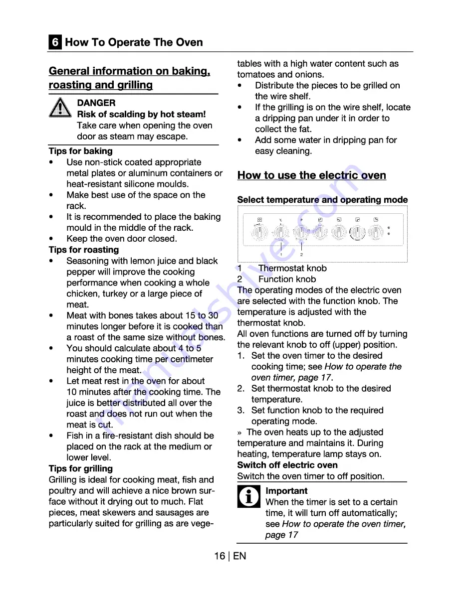 Beko CS 58100 Manual Download Page 17