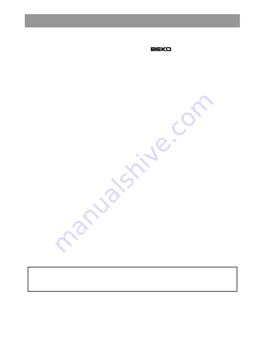 Beko CSA31022 Instructions For Use Manual Download Page 8