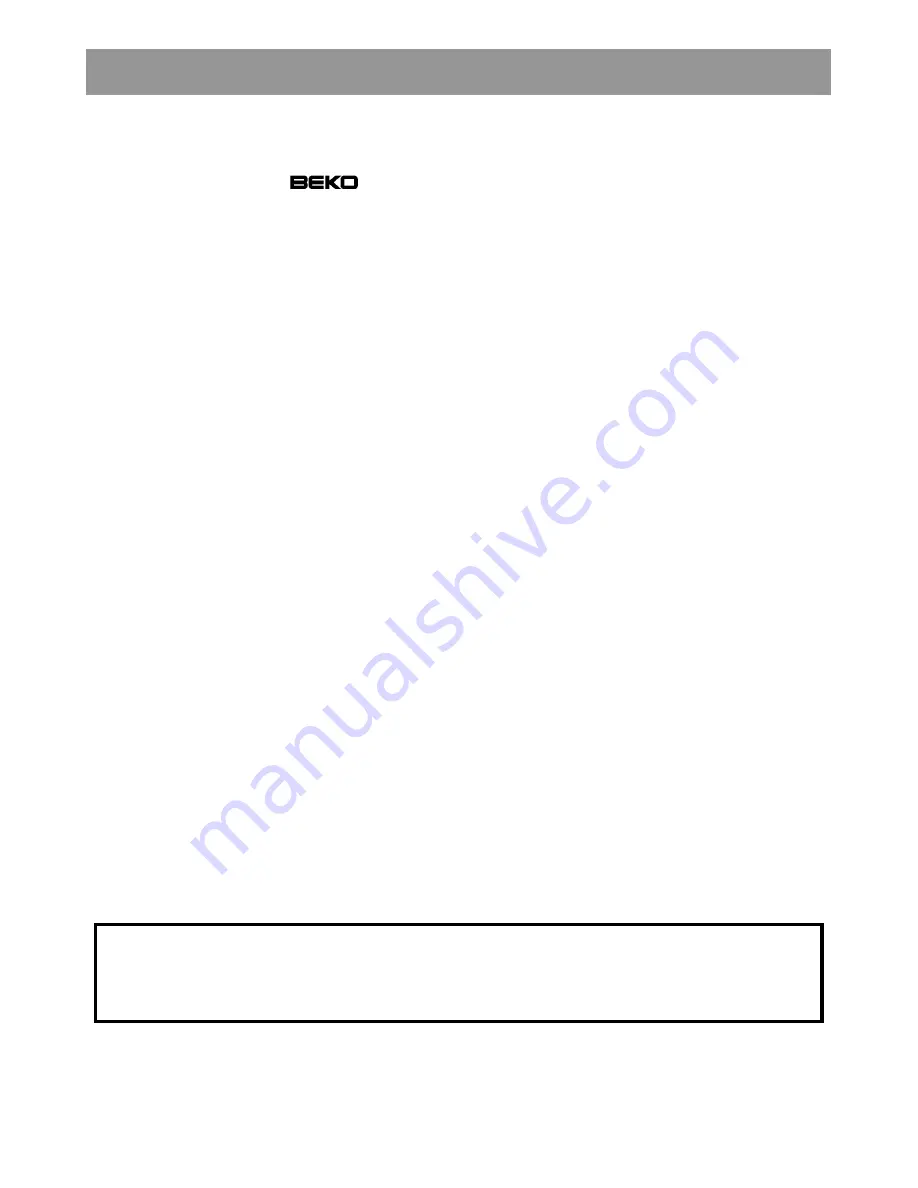 Beko CSA31022 Instructions For Use Manual Download Page 16