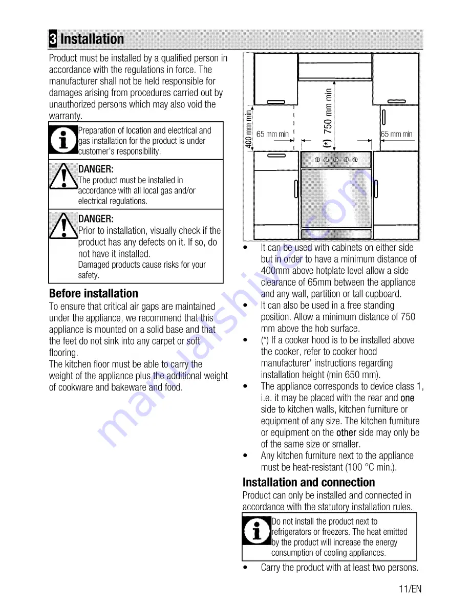 Beko CSE 67100 G User Manual Download Page 11