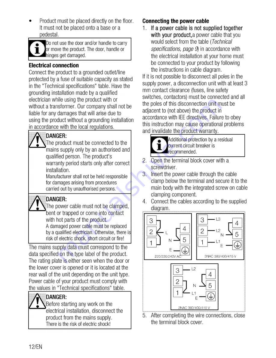 Beko CSE 67100 G User Manual Download Page 12