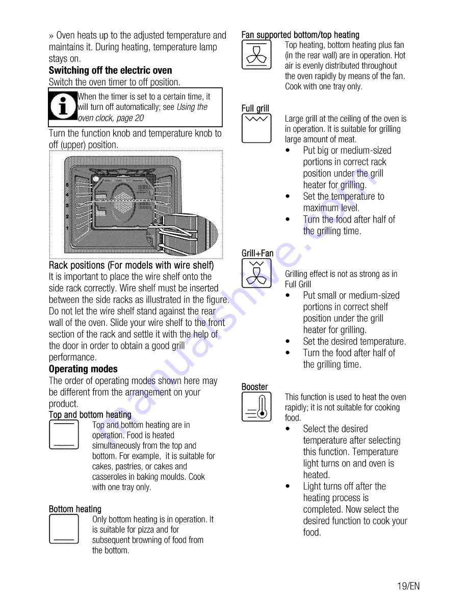 Beko CSE 67100 G User Manual Download Page 19