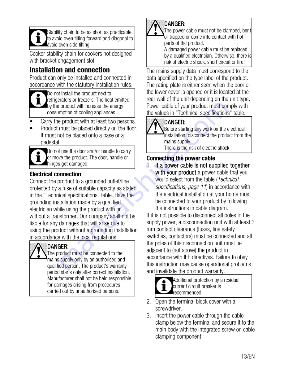 Beko CSE 67300 G User Manual Download Page 13