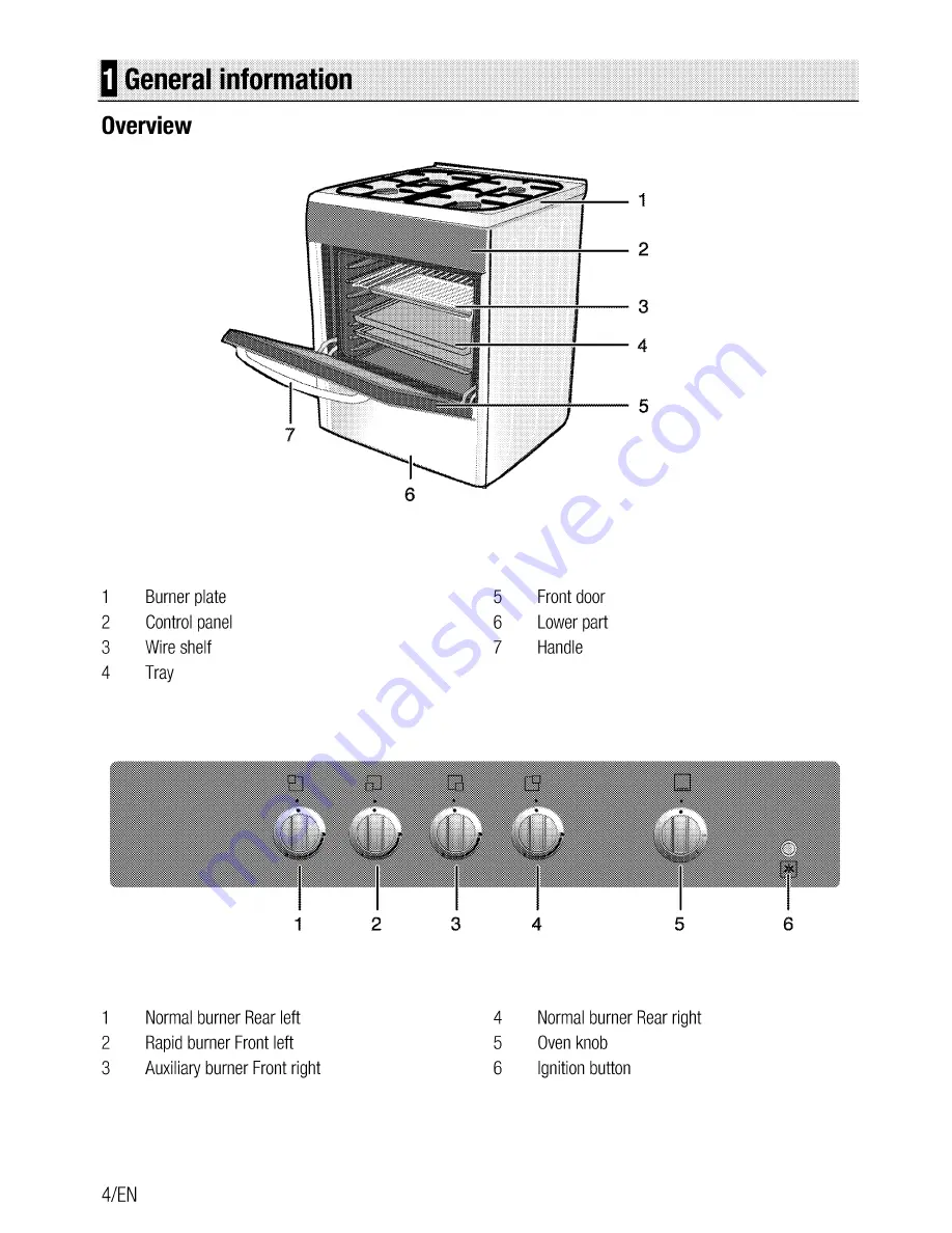 Beko CSG 52010 F User Manual Download Page 4