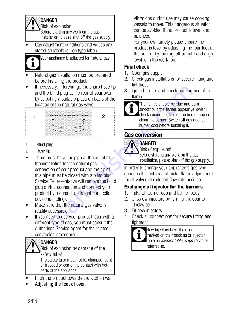 Beko CSG 52010 F User Manual Download Page 12