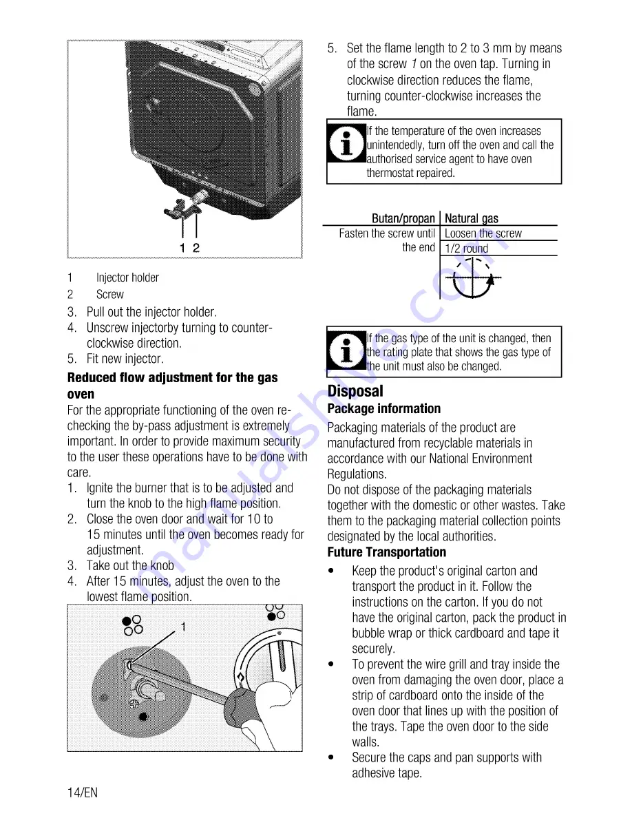 Beko CSG 52010 F User Manual Download Page 14