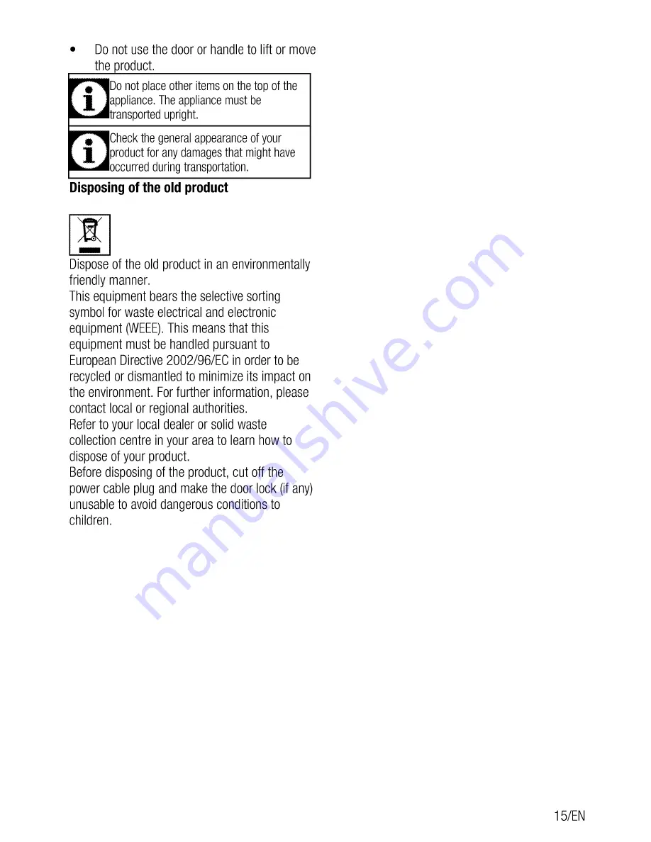 Beko CSG 52010 F User Manual Download Page 15