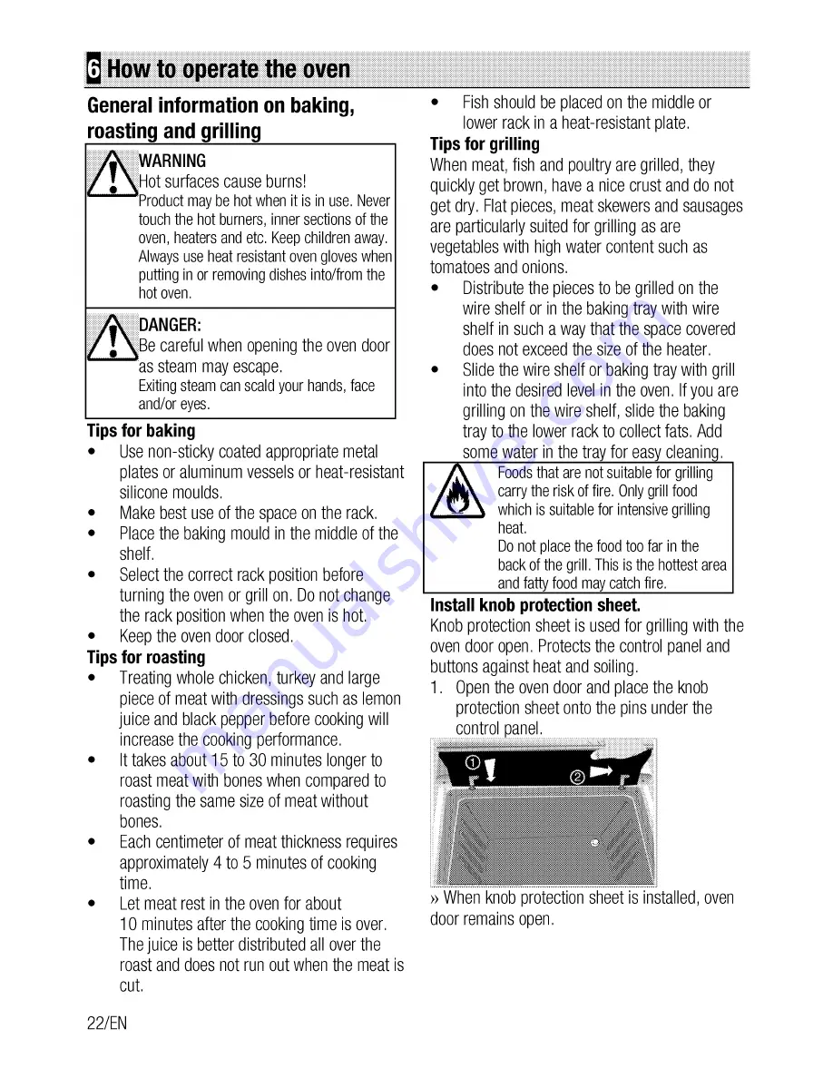 Beko CSG 52010 G User Manual Download Page 22