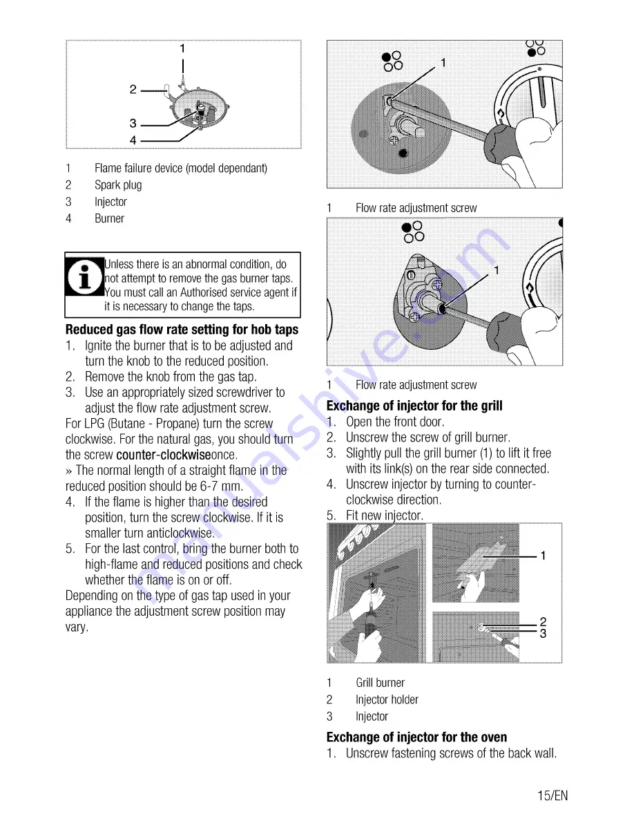 Beko CSG 52120 G User Manual Download Page 15