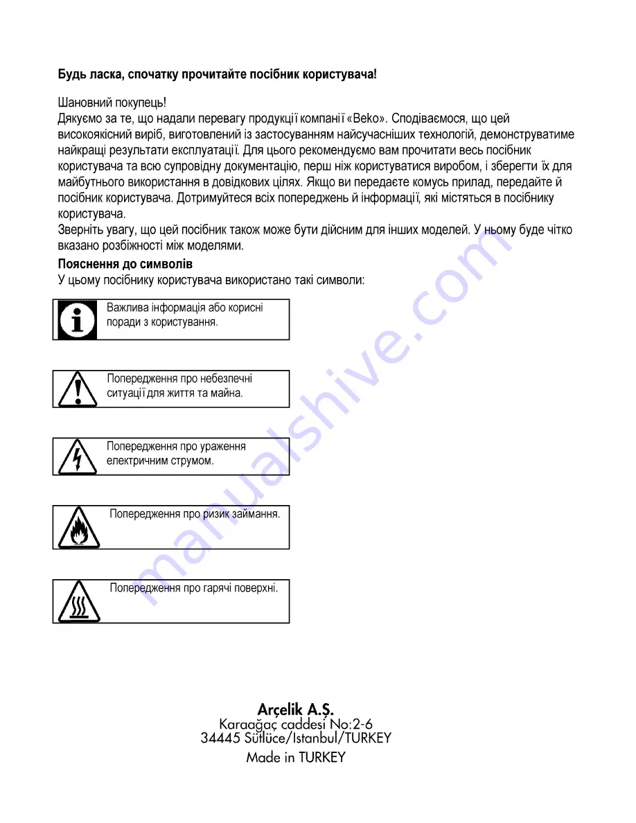 Beko CSG 52120 G User Manual Download Page 62