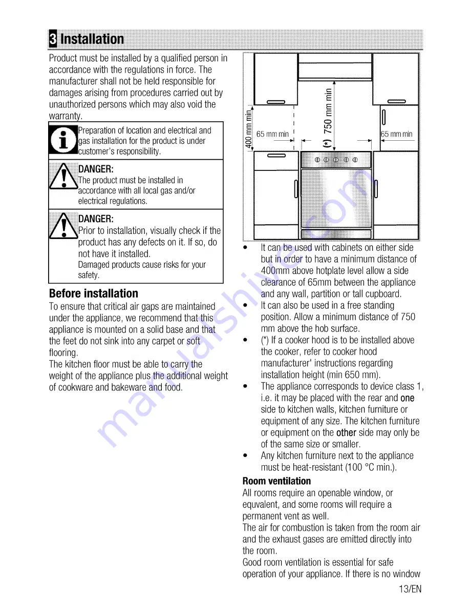 Beko CSG 62010 D Скачать руководство пользователя страница 13