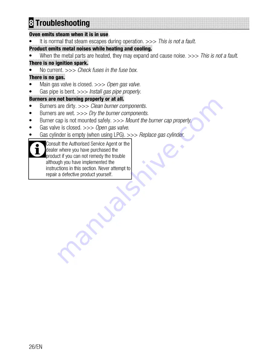 Beko CSG 62010 D User Manual Download Page 26