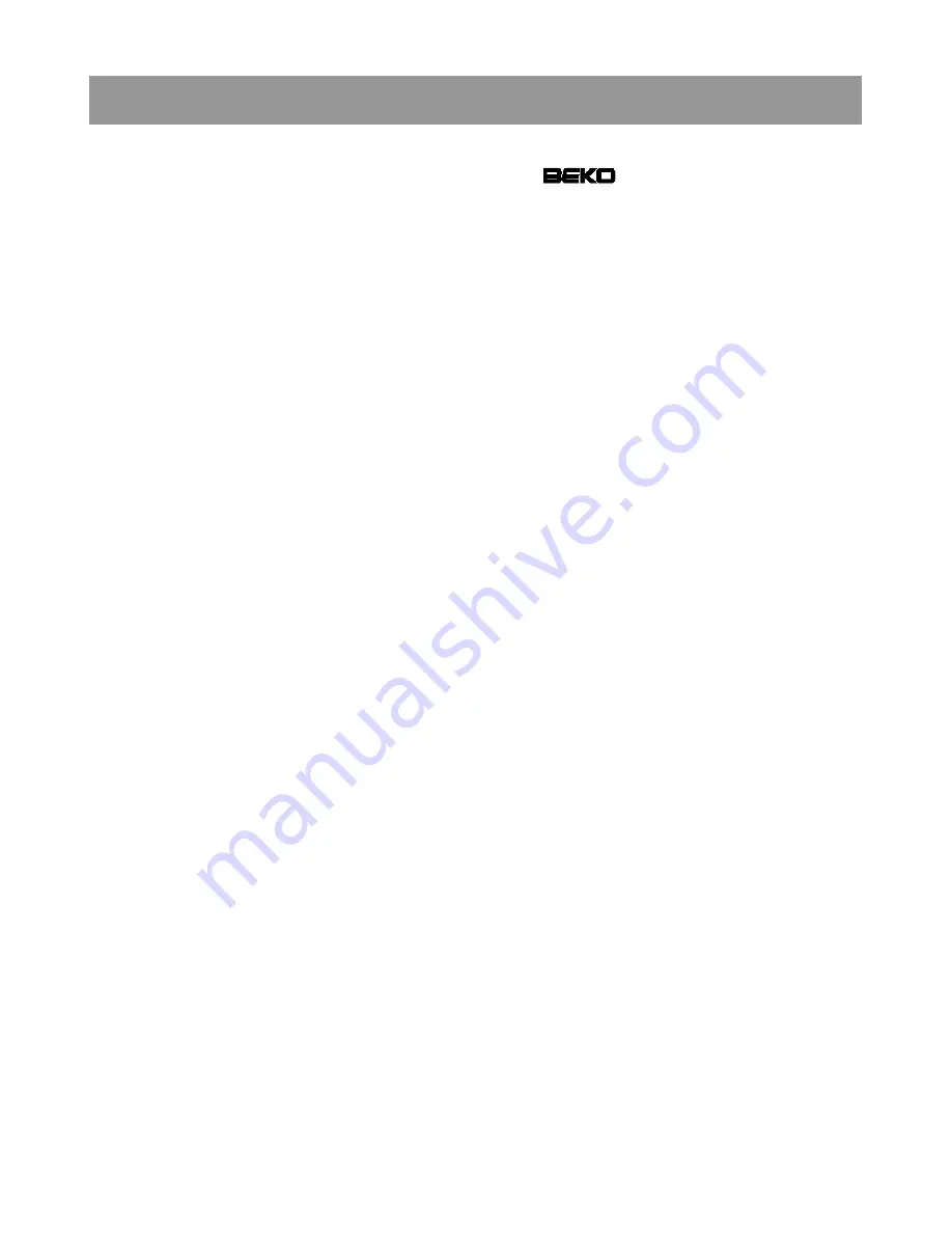 Beko CSK321CA Instructions For Use Manual Download Page 7