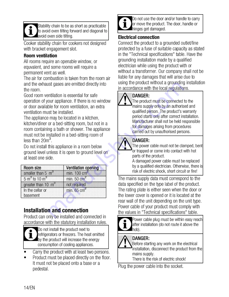 Beko CSM 52322 D User Manual Download Page 14