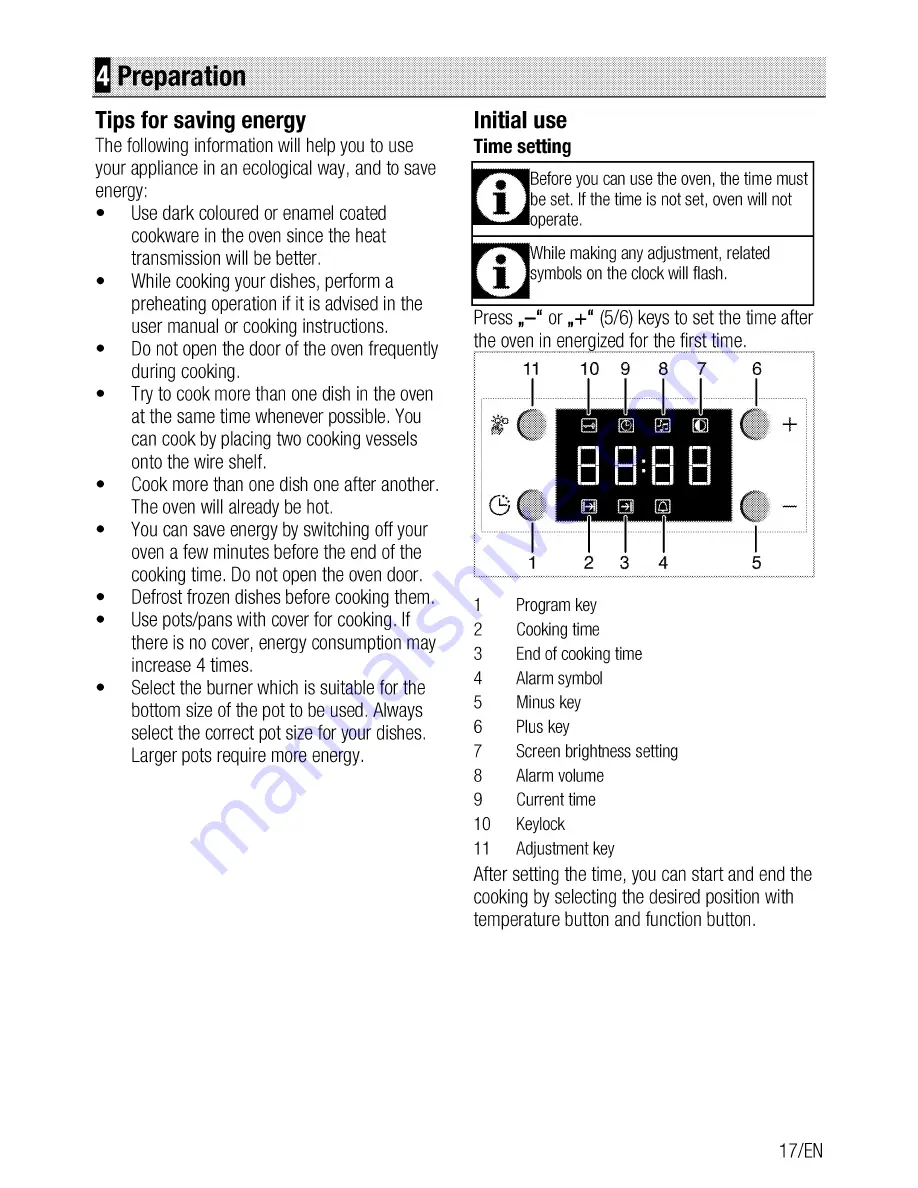 Beko CSM 52322 D Скачать руководство пользователя страница 17